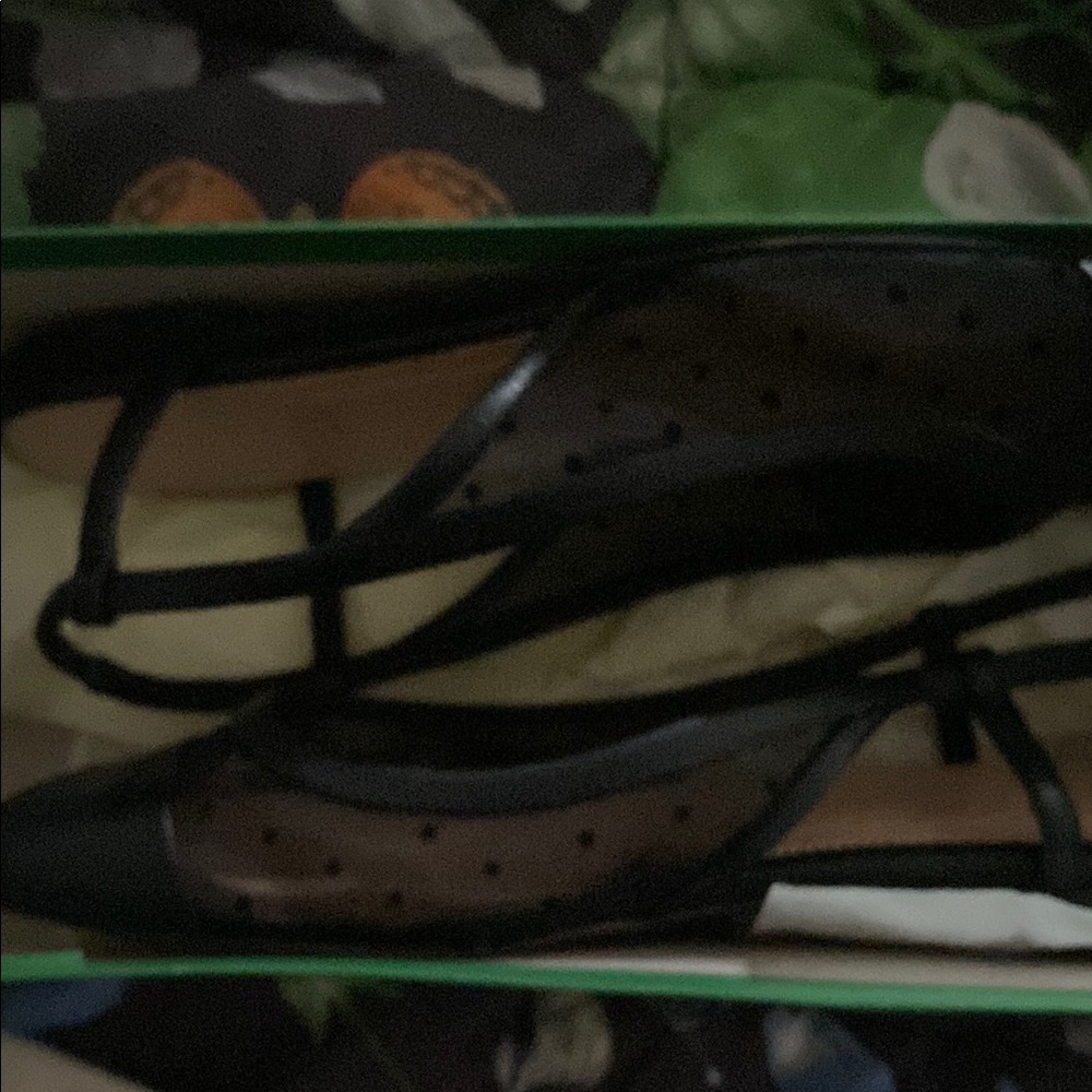 J. Crew Anya Flats Swiss Dot Slingbacks with Cap Toe - Picture 4 of 6